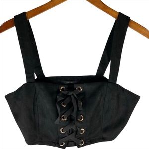 NWT Forever 21 Ladies Lace Up Crop Top